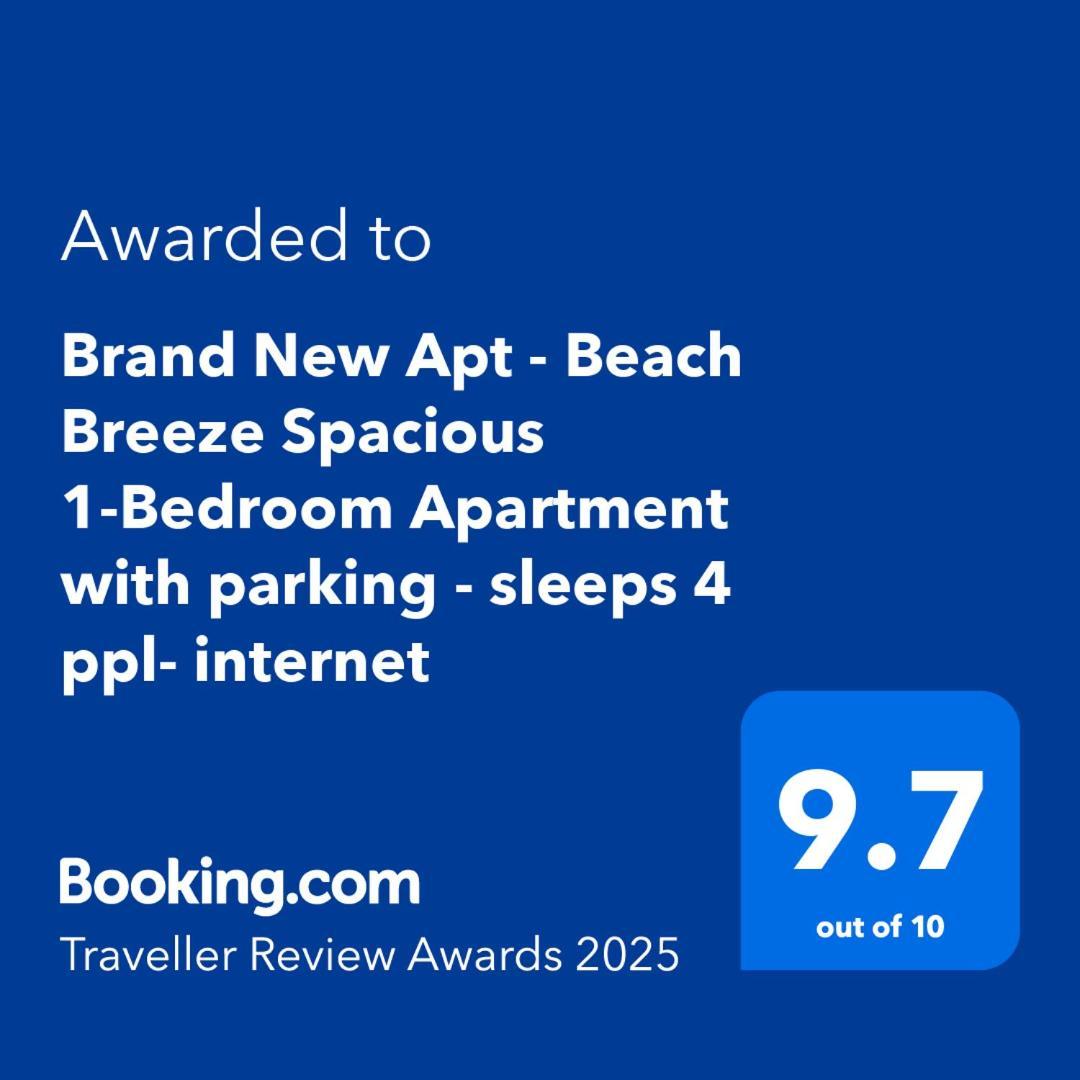 Brand New Apt - Beach Breeze Spacious 1-Bedroom Apartment With Parking - Sleeps 4 Ppl- Internet Bournemouth Exterior photo
